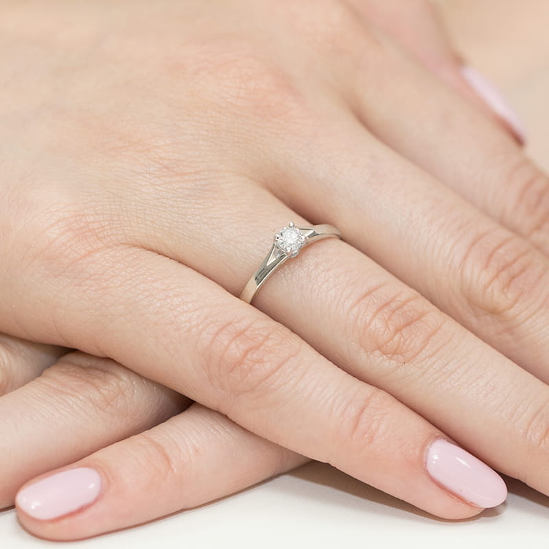 Inel Aur 14K cu Diamant de Laborator 0.20 ct, imaginea 12 din 12
