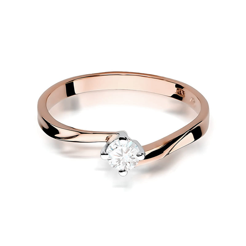 Inel Aur 14K cu Diamant de Laborator 0.20 ct, imaginea 6 din 12