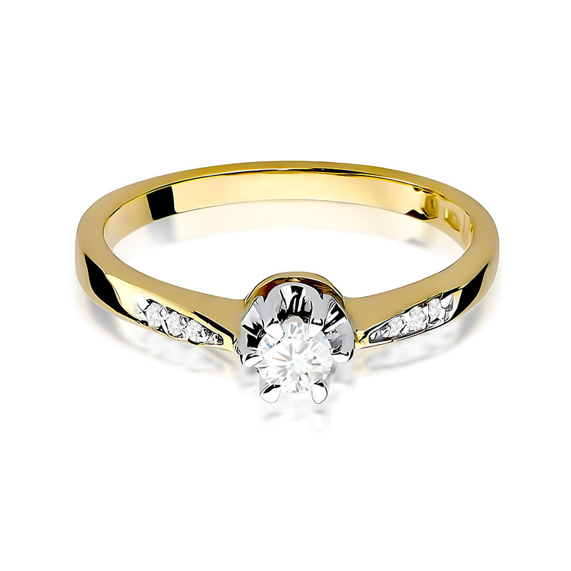 Inel Aur 14K cu Diamante de Laborator 0.25 ct, imaginea 2 din 12