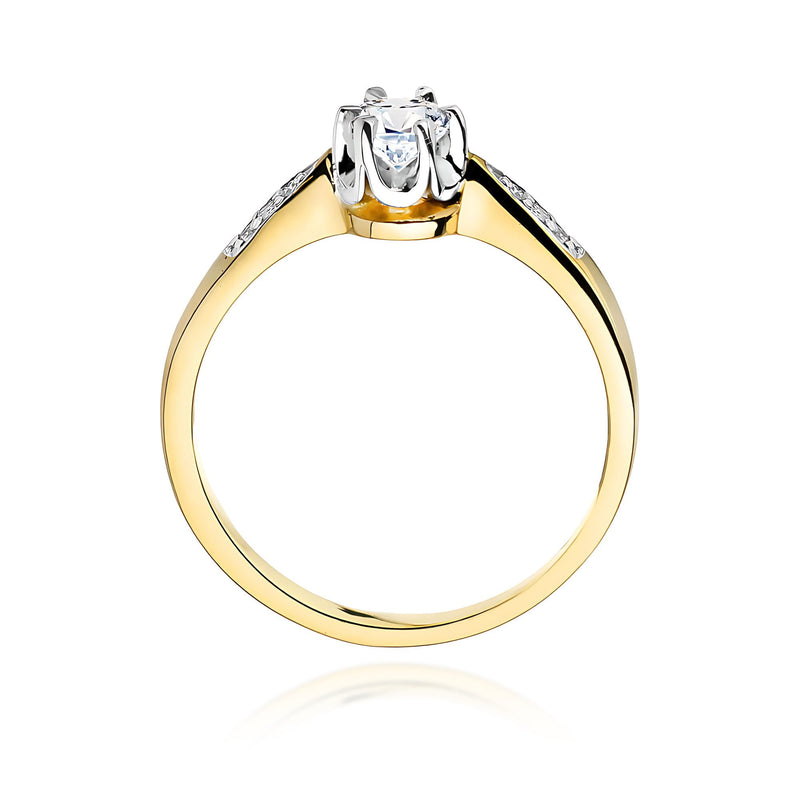 Inel Aur 14K cu Diamante de Laborator 0.25 ct, imaginea 3 din 12
