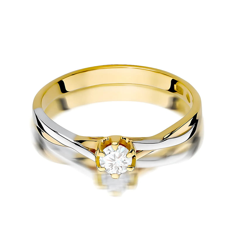Inel Aur 14K cu Diamant de Laborator 0.20 ct, imaginea 2 din 12