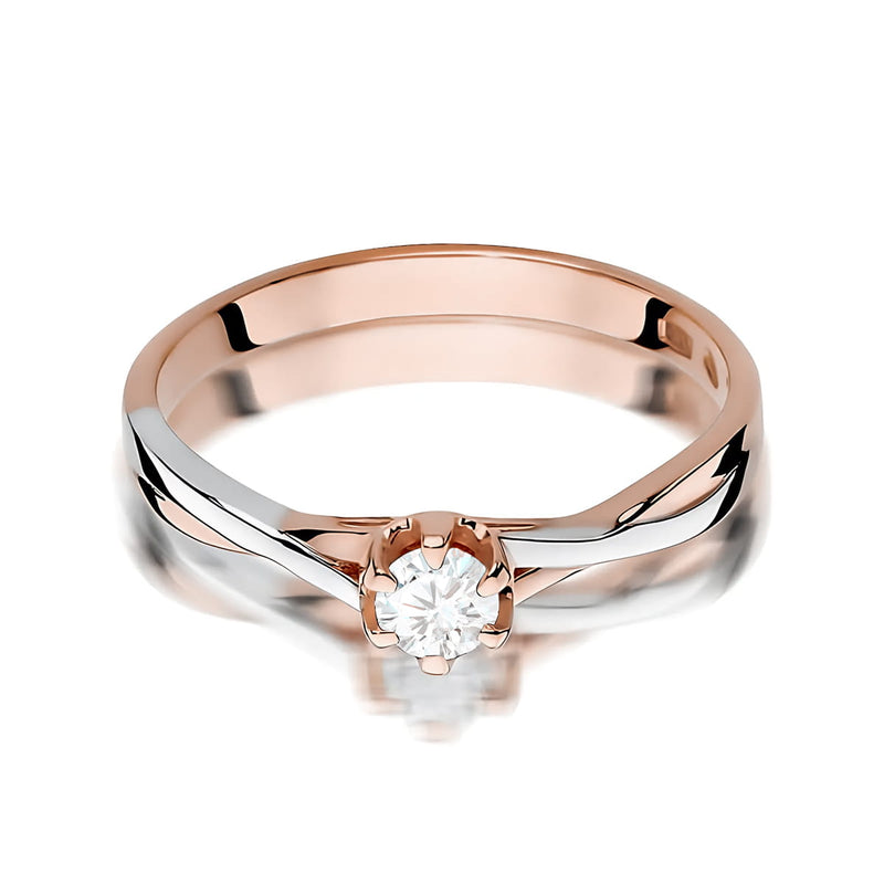 Inel Aur 14K cu Diamant de Laborator 0.20 ct, imaginea 6 din 12