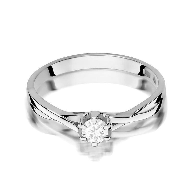 Inel Aur 14K cu Diamant de Laborator 0.20 ct, imaginea 10 din 12