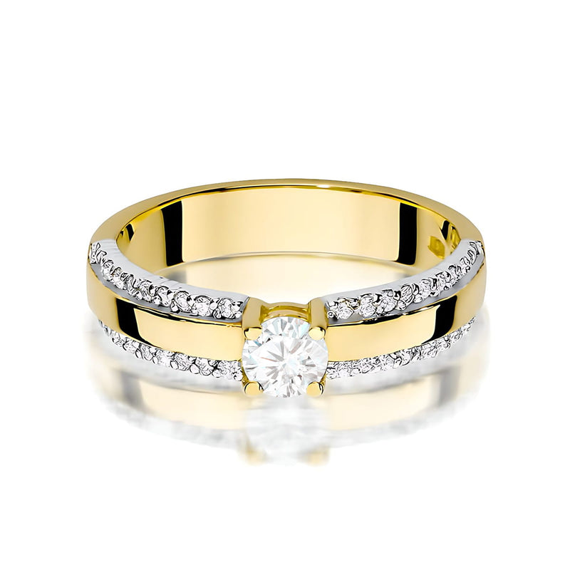 Inel Aur 14K cu Diamante de Laborator 0.45 ct, imaginea 2 din 12