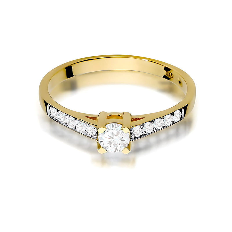 Inel Aur 14K cu Diamante de Laborator 0.45 ct, imaginea 2 din 12