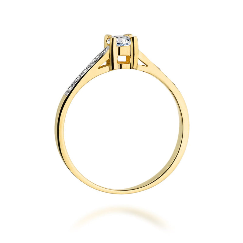 Inel Aur 14K cu Diamante de Laborator 0.45 ct, imaginea 3 din 12