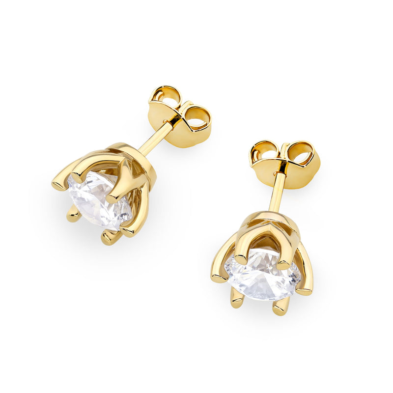 Cercei Aur 14K cu Diamant de Laborator 1.00 ct, imaginea 2 din 9