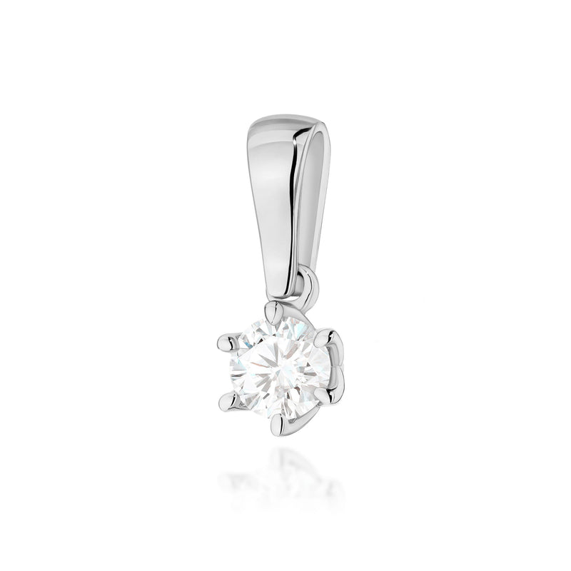 Pandantiv Aur 14K cu Diamant Natural 0.30 ct, imaginea 7 din 9