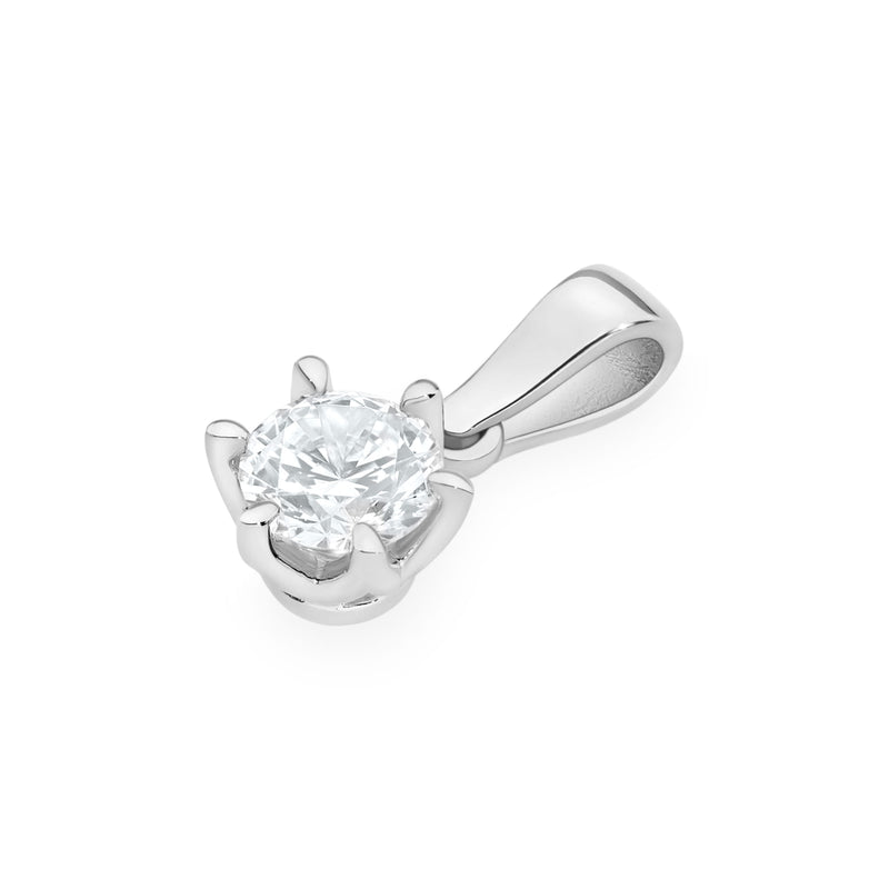 Pandantiv Aur 14K cu Diamant Natural 0.40 ct, imaginea 8 din 9