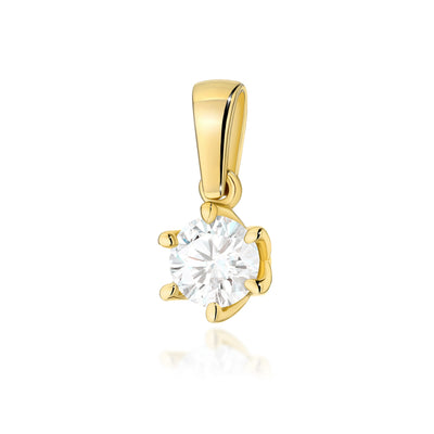 Pandantiv Aur 14K cu Diamant Natural 0.50 ct