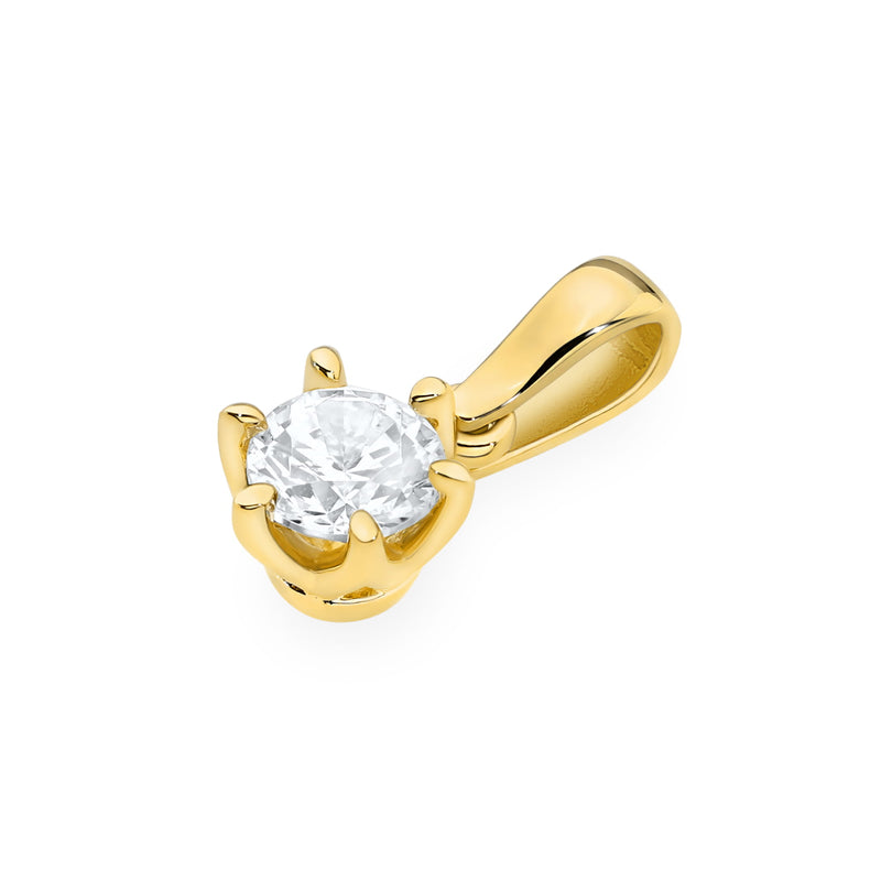 Pandantiv Aur 14K cu Diamant Natural 0.70 ct, imaginea 2 din 9