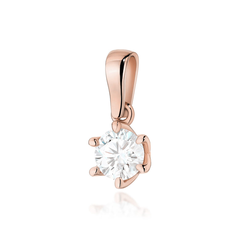 Pandantiv Aur 14K cu Diamant Natural 0.70 ct, imaginea 4 din 9