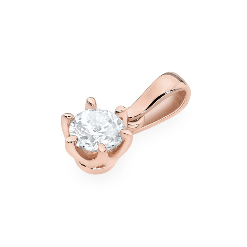 Pandantiv Aur 14K cu Diamant Natural 0.70 ct, imaginea 5 din 9