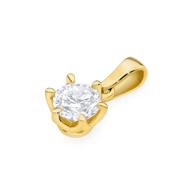 Pandantiv Aur 14K cu Diamant Natural 1.00 ct, imaginea 2 din 9