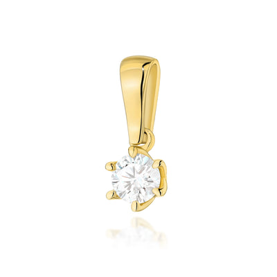 Pandantiv Aur 14K cu Diamant de Laborator 0.30 ct