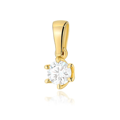 Pandantiv Aur 14K cu Diamant de Laborator 0.40 ct