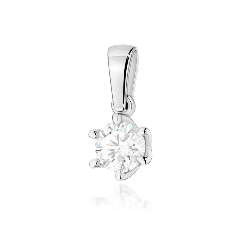 Pandantiv Aur 14K cu Diamant de Laborator 0.50 ct, imaginea 7 din 9