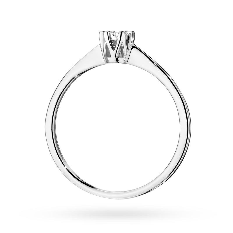 Inel Aur 14K cu Diamant Natural 0.03 ct, imaginea 11 din 12