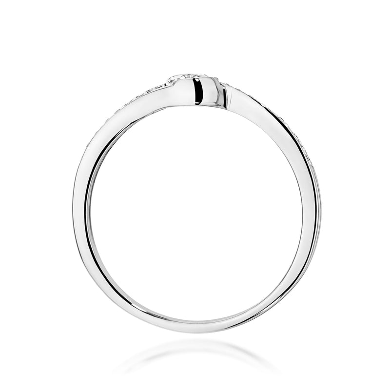 Inel Aur 14K cu Diamante Naturale 0.16 ct, imaginea 11 din 12