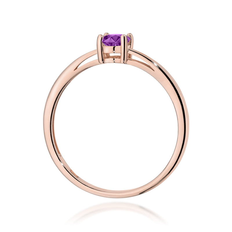 Inel Aur 14K cu Ametist 0.40 ct, imaginea 7 din 12