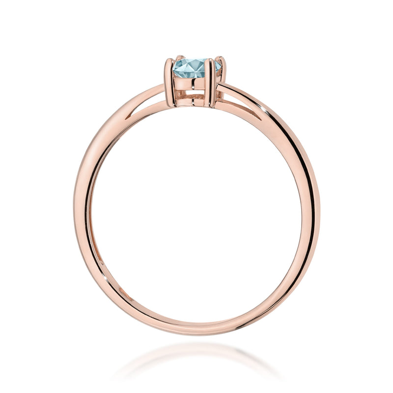 Inel Aur 14K cu Acvamarin 0.35 ct, imaginea 7 din 12