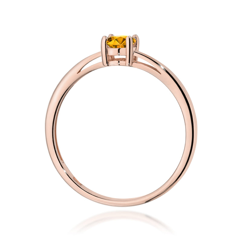 Inel Aur 14K cu Citrin 0.60 ct, imaginea 7 din 12