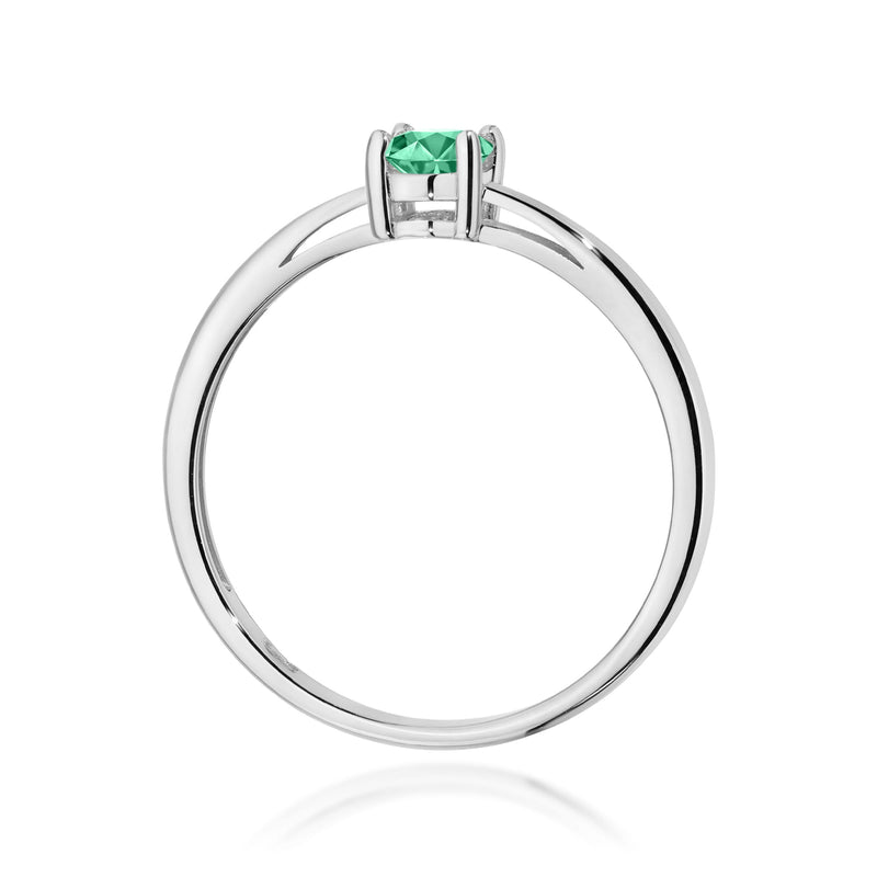 Inel Aur 14K cu Smarald 0.40 ct, imaginea 11 din 12