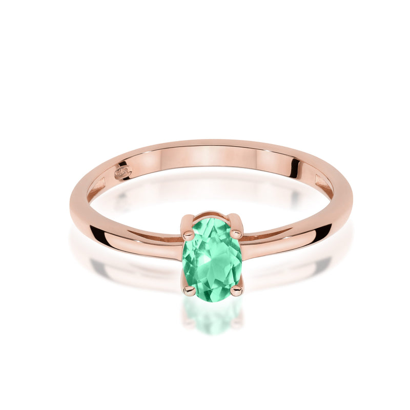 Inel Aur 14K cu Smarald 0.40 ct, imaginea 6 din 12