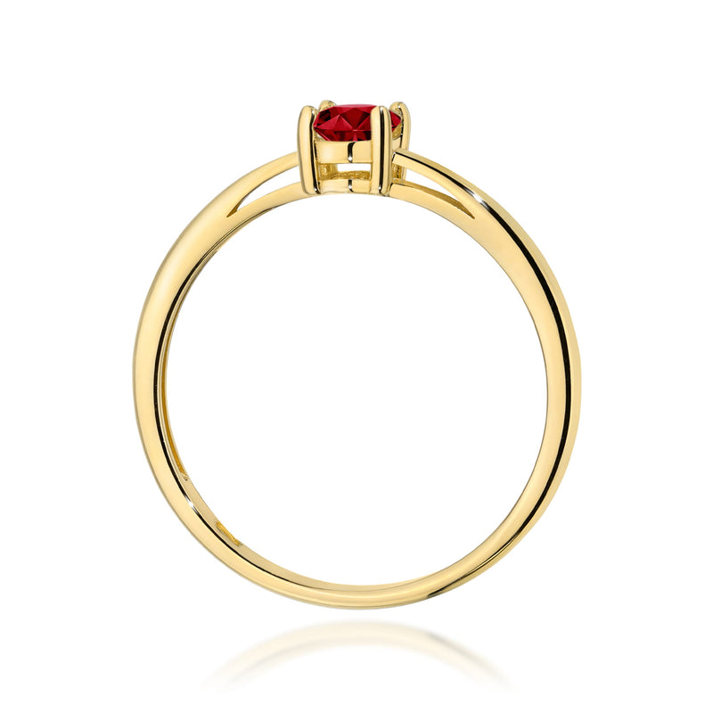 Inel Aur 14K cu Granat 0.50 ct, imaginea 3 din 12