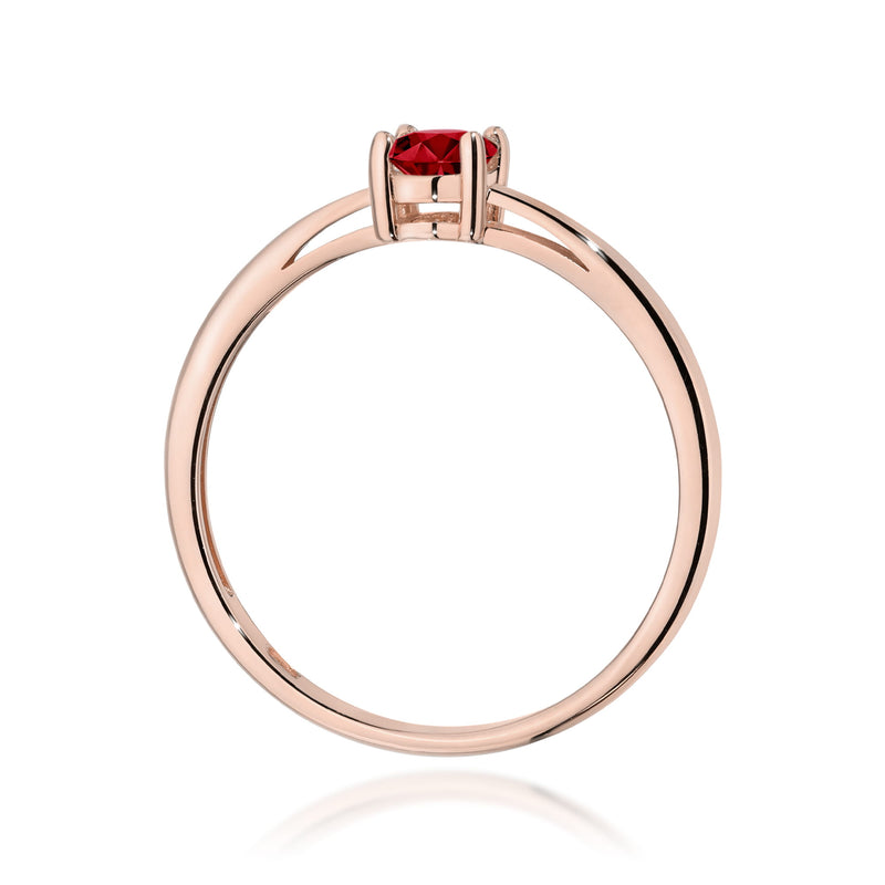 Inel Aur 14K cu Granat 0.50 ct, imaginea 7 din 12