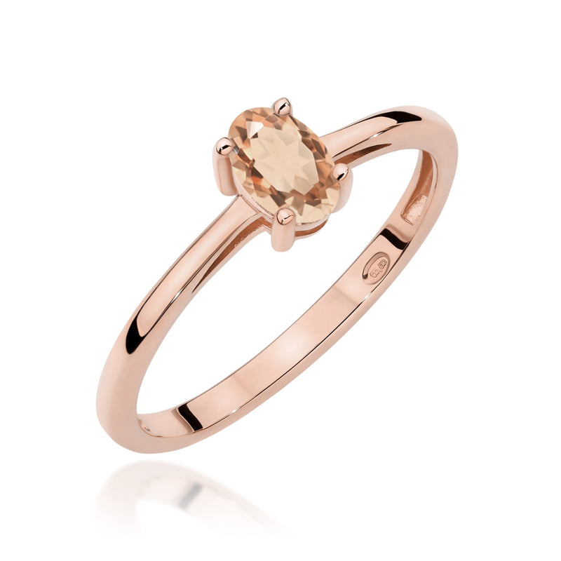Inel Aur 14K cu Morganit 0.40 ct, imaginea 5 din 12