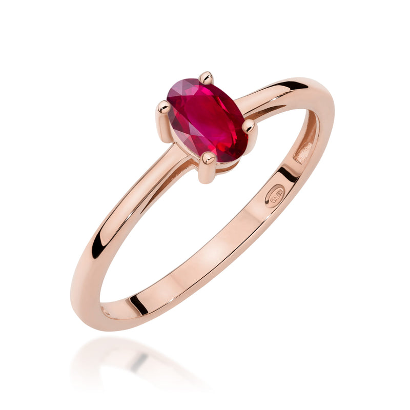 Inel Aur 14K cu Rubin 0.60 ct, imaginea 5 din 12