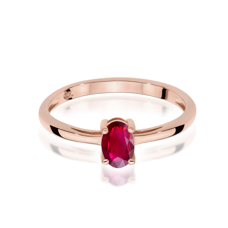 Inel Aur 14K cu Rubin 0.60 ct, imaginea 6 din 12