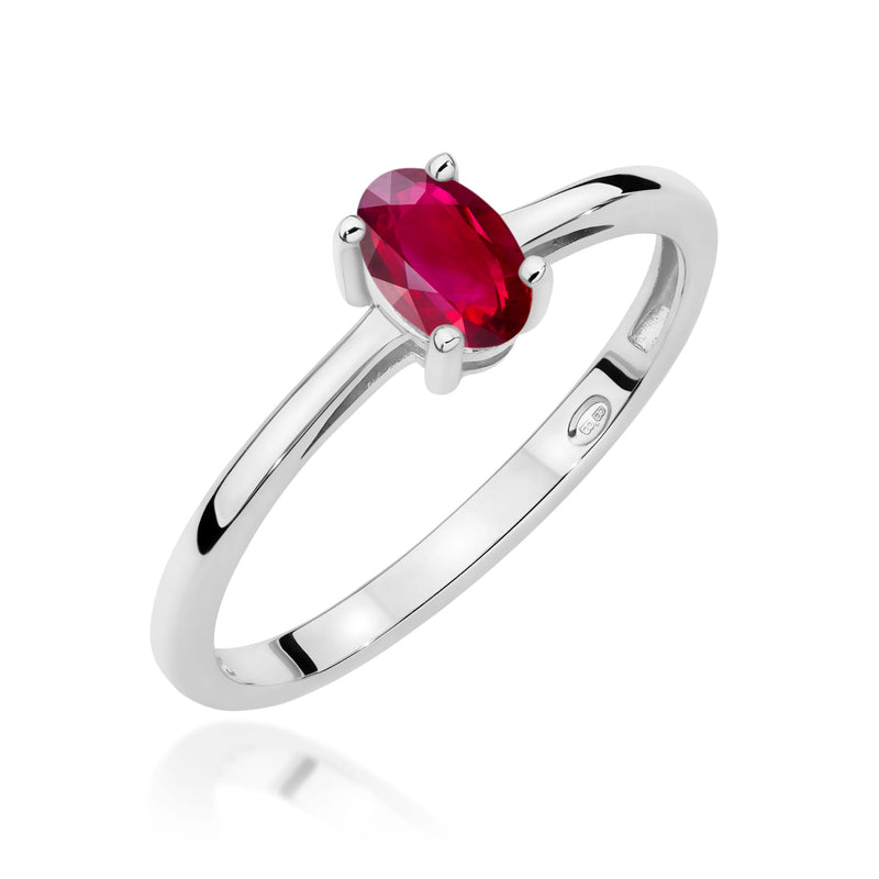 Inel Aur 14K cu Rubin 0.60 ct, imaginea 9 din 12