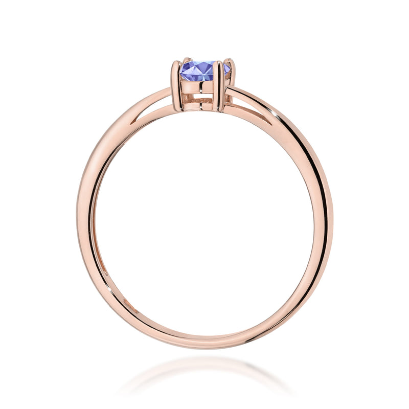 Inel Aur 14K cu Tanzanit 0.40 ct, imaginea 7 din 12