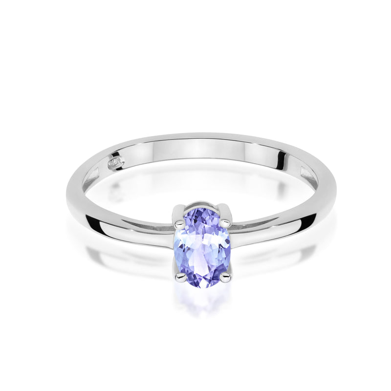 Inel Aur 14K cu Tanzanit 0.40 ct, imaginea 10 din 12