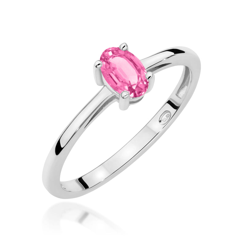 Inel Aur 14K cu Topaz Roz 0.50 ct, imaginea 9 din 12