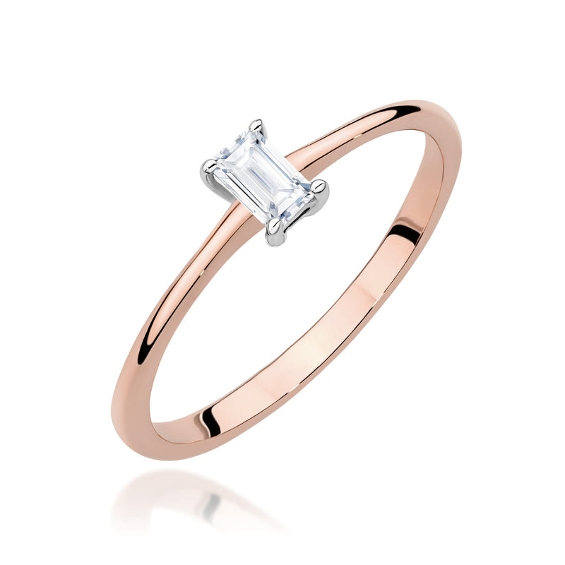 Inel Aur 14K cu Diamant Natural 0.15 ct, imaginea 5 din 12