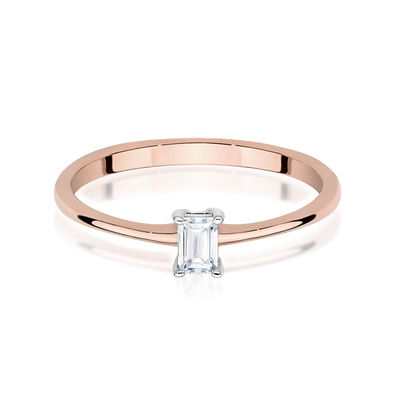 Inel Aur 14K cu Diamant Natural 0.15 ct, imaginea 6 din 12