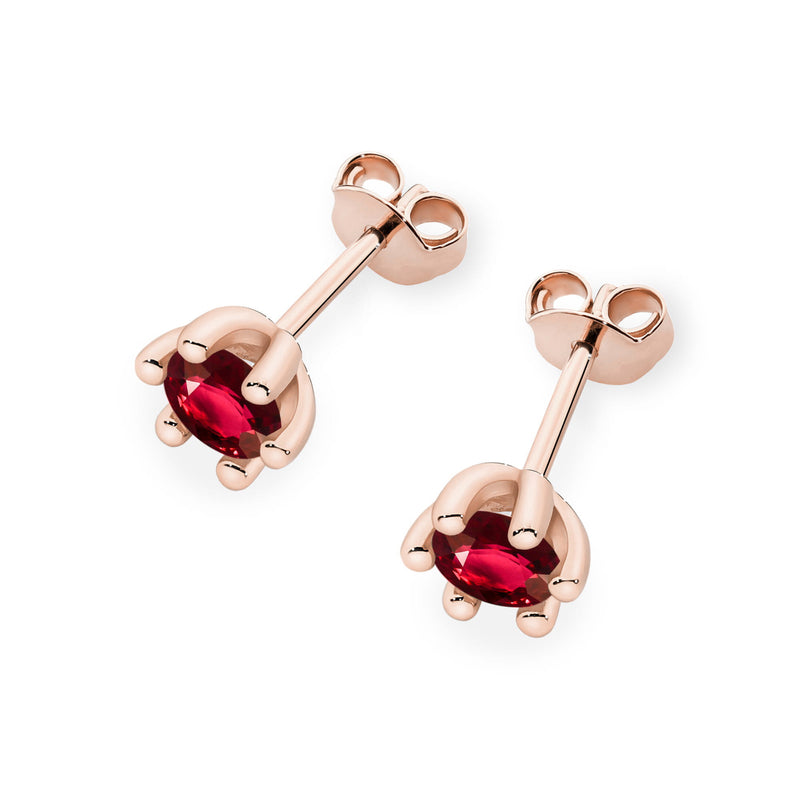 Cercei Aur 14K cu Rubin 0.30 ct, imaginea 5 din 9
