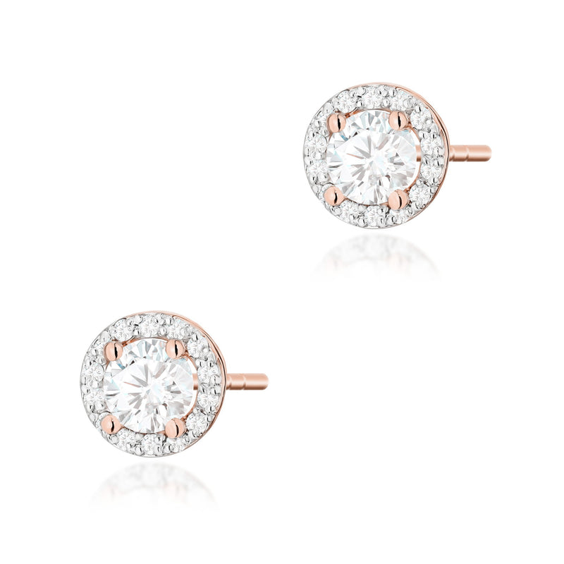 Cercei Aur 14K cu Diamante Naturale 0.64 ct, imaginea 4 din 9