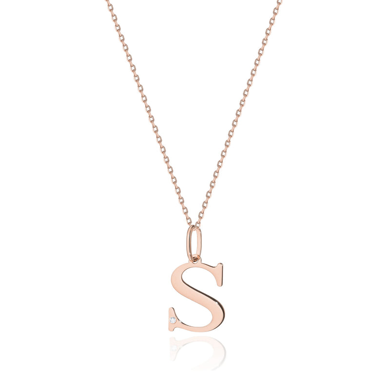Colier Aur 14K cu Diamant Natural 0.01 ct, imaginea 2 din 2