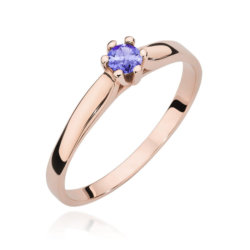 Inel Aur 14K cu Tanzanit 0.15 ct, imaginea 5 din 12