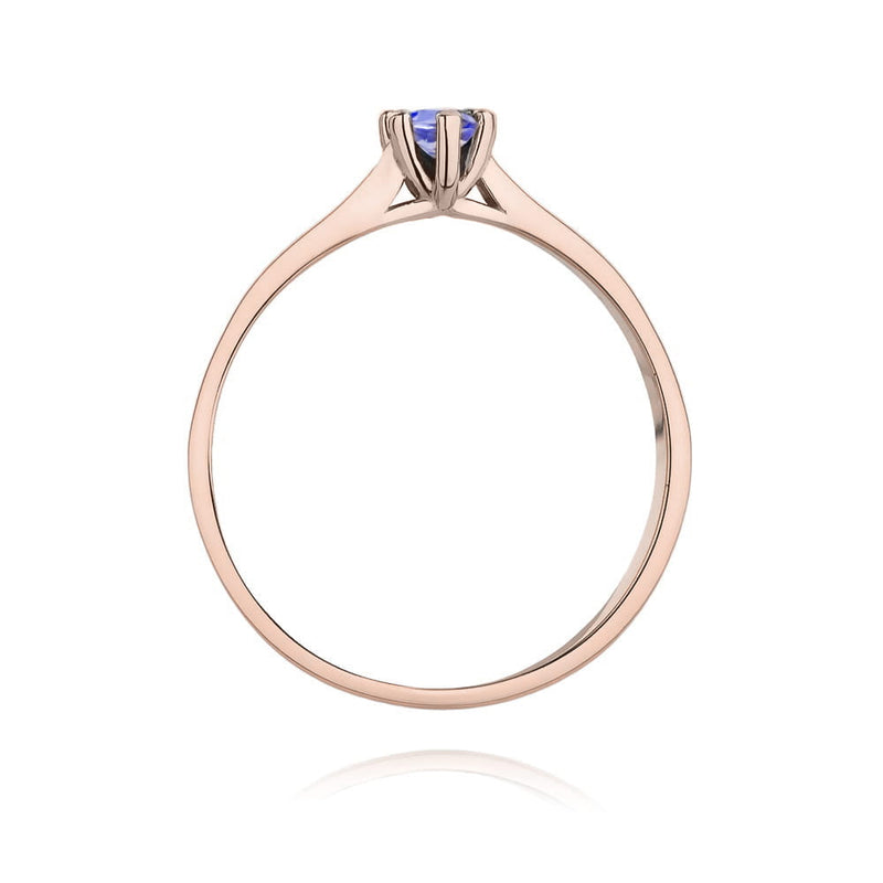Inel Aur 14K cu Tanzanit 0.15 ct, imaginea 7 din 12