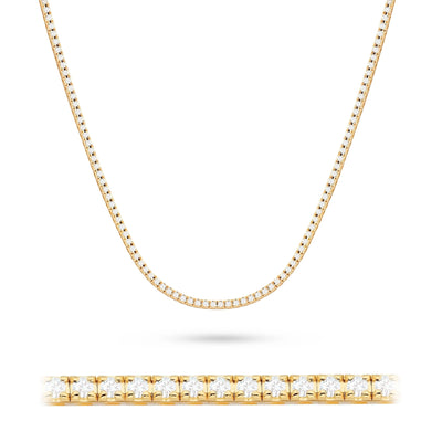 Colier Aur 14K cu Diamante de Laborator 4.38 ct