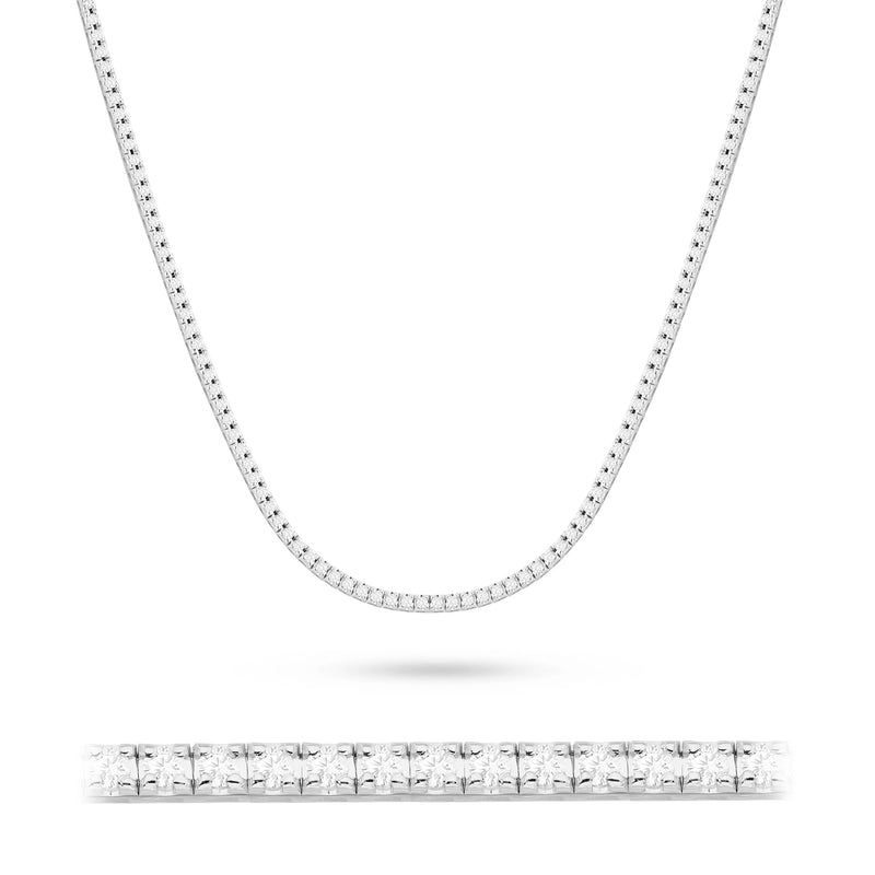 Colier Aur 14K cu Diamante de Laborator 4.38 ct, imaginea 4 din 6