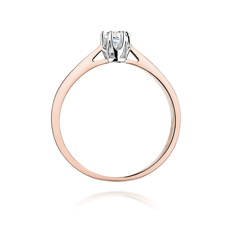 Inel Aur 14K cu Diamant de Laborator 0.09 ct, imaginea 7 din 12