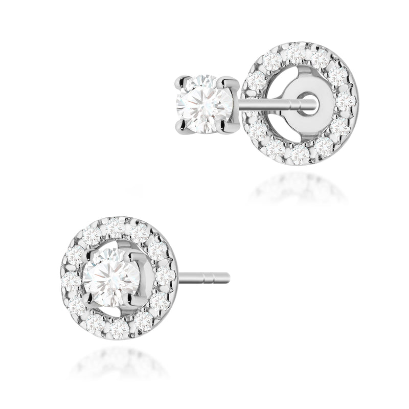 Cercei Aur 14K cu Diamante Naturale 0.32 ct, imaginea 8 din 10