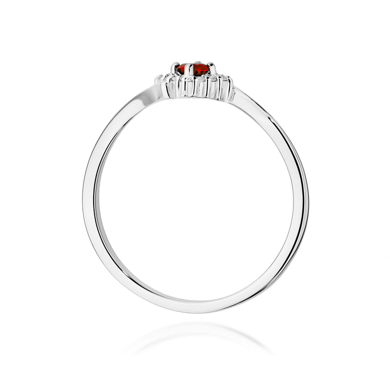 Inel Aur 14K cu Rubin 0.15 ct si Diamante Naturale 0.06 ct, imaginea 11 din 12