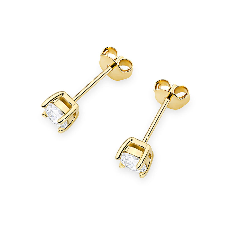 Cercei Aur 14K cu Diamant Natural 0.50 ct, imaginea 2 din 9